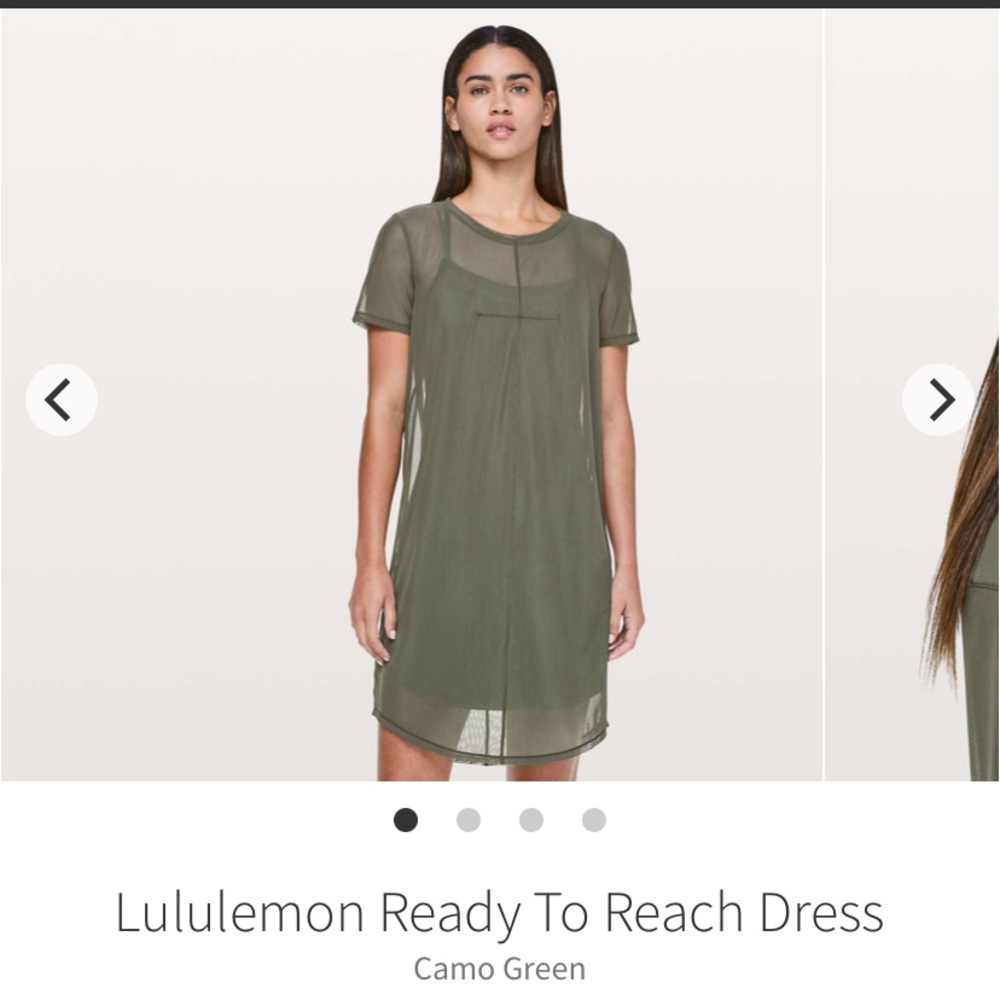 Lululemon Ready to Reach Dress - Camo Green